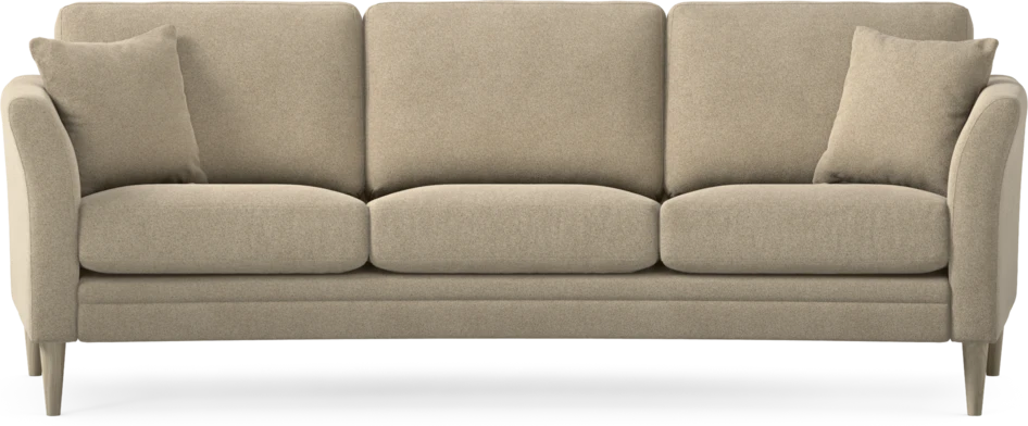 Eden - 3-sits soffa svängd - Beige