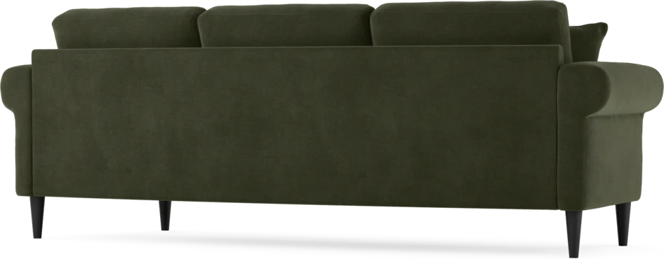 Eden - 3-sits soffa svängd - Grön
