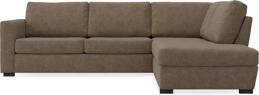 Friday - 2,5-sits soffa med divan höger - Brun