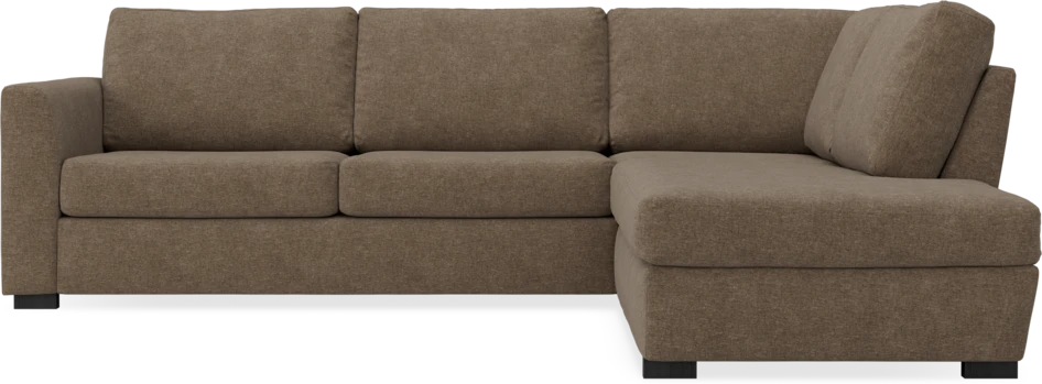 Friday - 2,5-sits soffa med divan höger - Brun