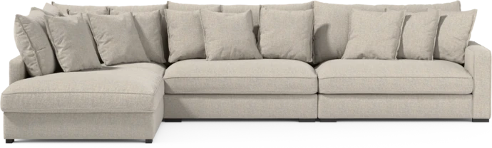 Rossi, 4-sits soffa med divan vänster