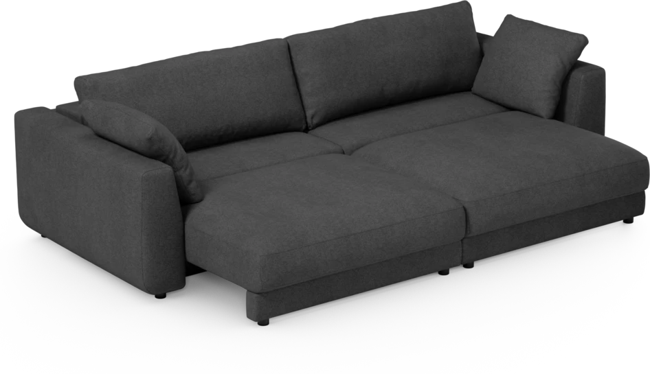 Amie - Bäddsoffa 4-sits - Svart