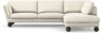 Madison Lux - 3-sits soffa med divan höger - Vit