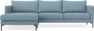 Impression - 3-sits soffa med schäslong vänster - Blå