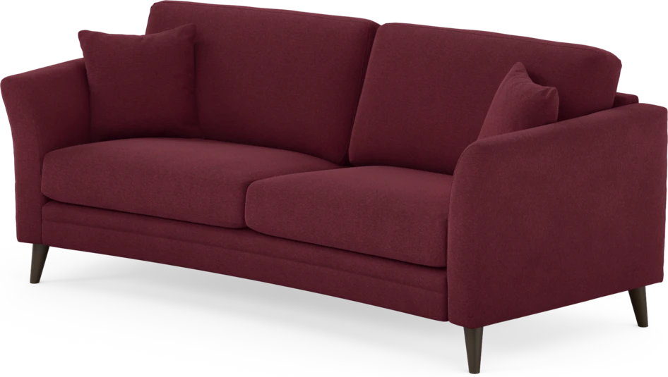 Eden - 2,5-sits soffa svängd - Röd