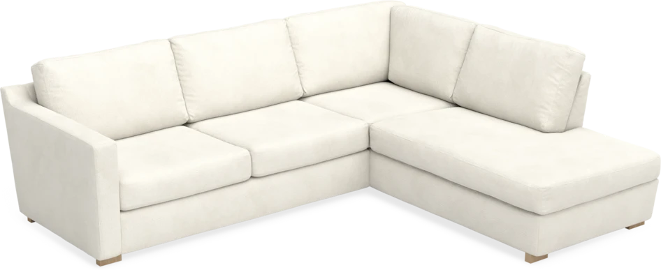 Friday - 2,5-sits soffa med divan höger - Vit