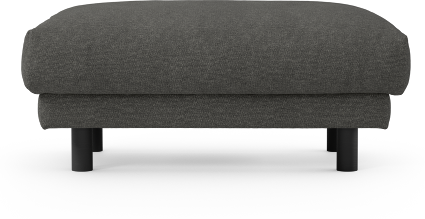 Cherrie - Fotpall 100, fast klädsel - Grå