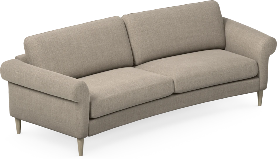Bridge - 3-sits soffa svängd - Beige