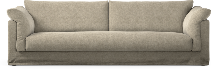 Cherrie - 4-sits soffa, hel dyna och kappa - Beige