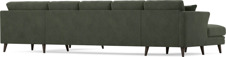Eden - 3-sits soffa med schäslong vänster och divan höger - Grön