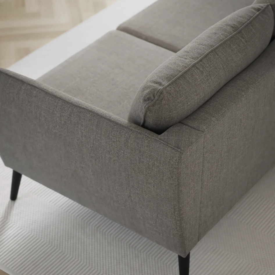 County - 2,5-sits soffa med divan höger - Grå