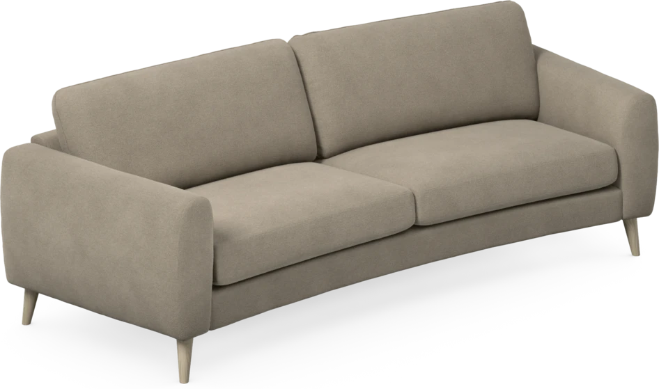 Bridge - 3-sits soffa svängd - Beige