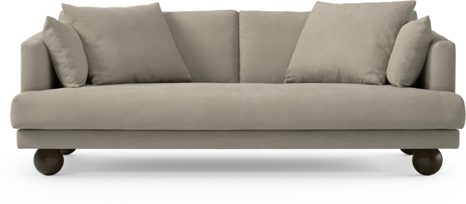 Harper - 3-sits soffa, hel dyna - Beige