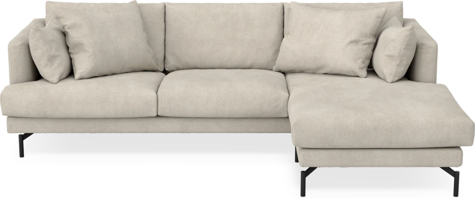 Harper - 4-sits med schäslong höger  - Beige