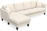 Eden - 3-sits soffa med schäslong - Beige
