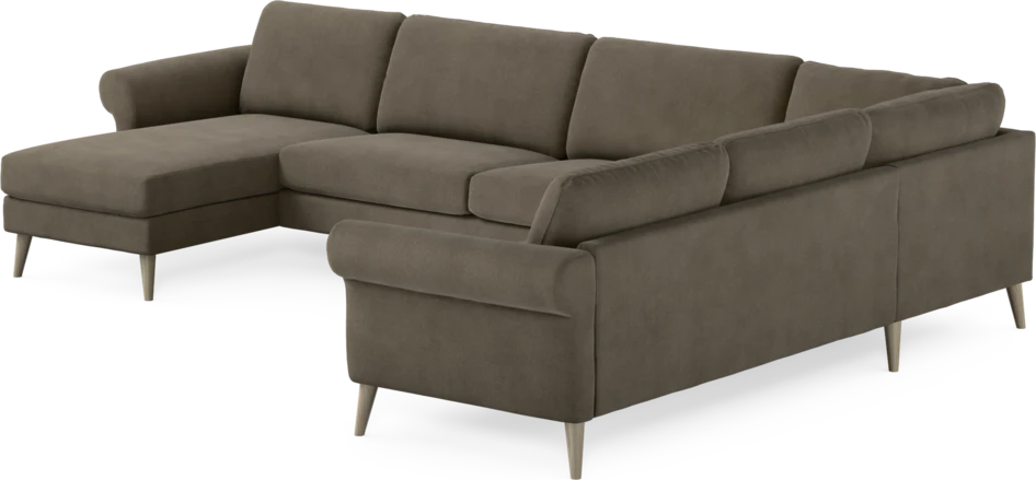 Bridge - Hörnsoffa, 3+2-sits med schäslong vänster - Beige