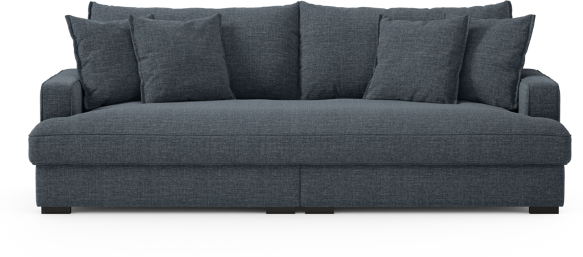 Rossi - 3-sits soffa, hel dyna - Blå