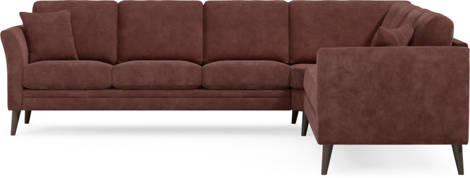 Eden - Hörnsoffa, 3+3-sits - Röd
