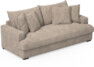 Mila - 3-sits soffa, hel dyna - Beige