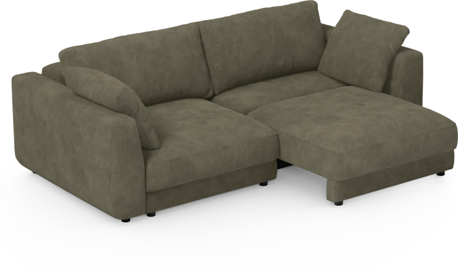 Amie - Bäddsoffa 3-sits - Grön