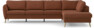 County - 3-sits soffa med divan höger - Orange