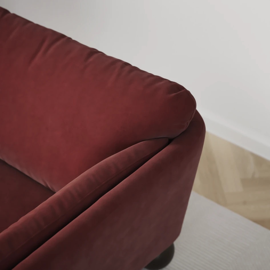 Madison - 2-sits soffa med divan vänster och schäslong höger - Rosa