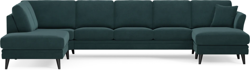 Eden - 3-sits soffa med divan vänster och schäslong höger - Blå