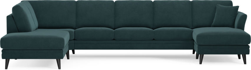 Eden - 3-sits soffa med divan vänster och schäslong höger - Blå