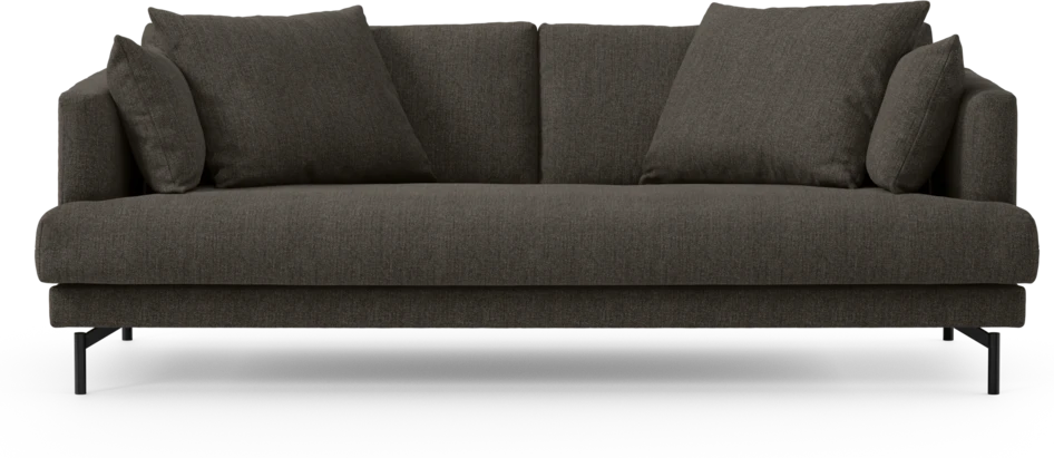 Harper - 3-sits soffa, hel dyna - Brun