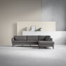 County - 2,5-sits soffa med divan höger - Brun