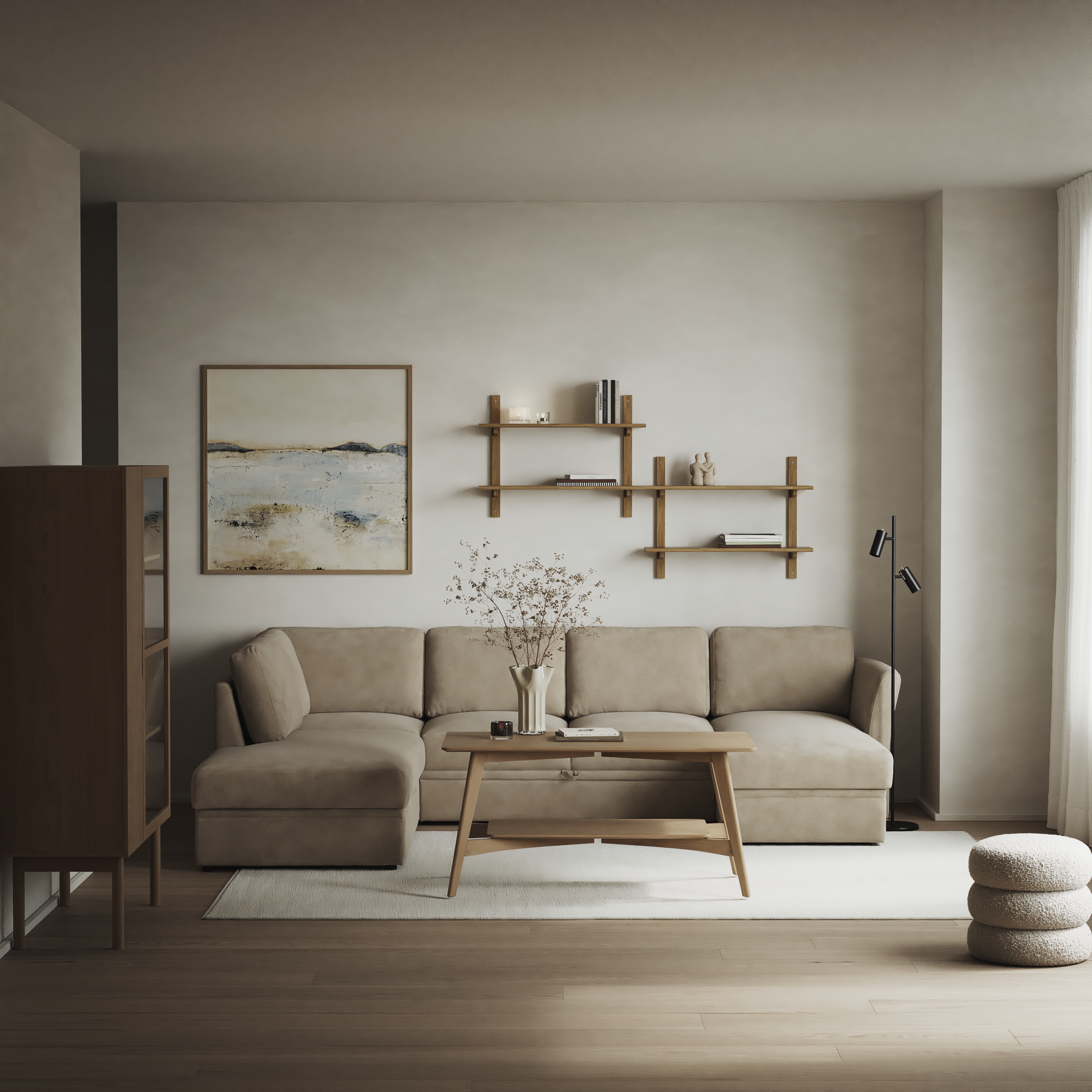 Öland - Bäddsoffa med divan vänster och schäslong höger - inspiration