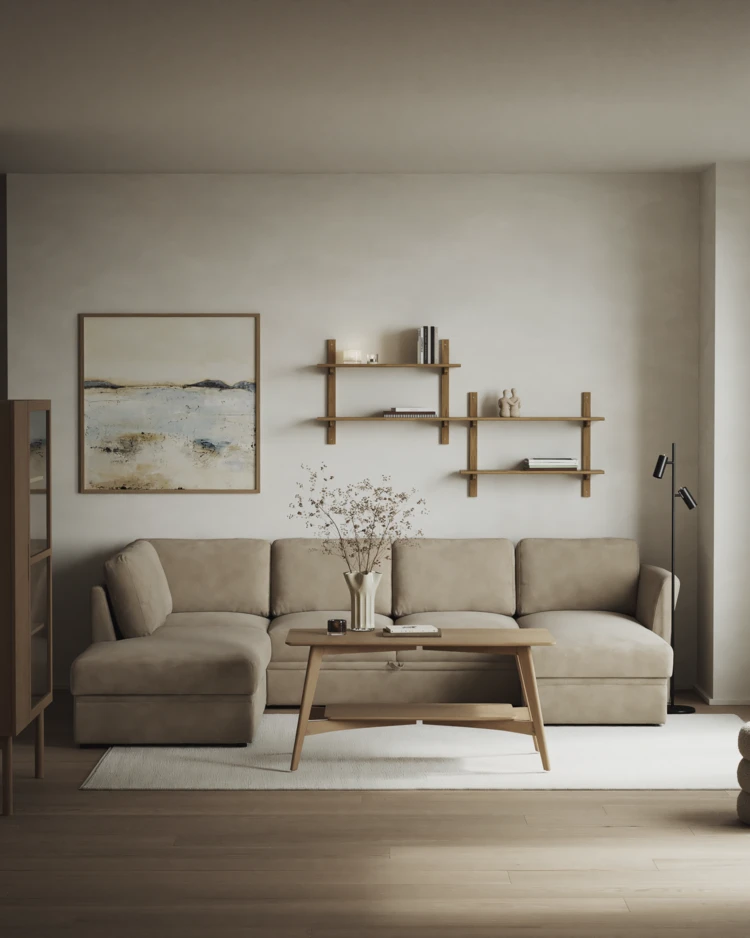 Öland - Bäddsoffa med divan vänster och schäslong höger - inspiration