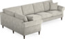 Eden - Hörnsoffa, 1+3-sits - Grå