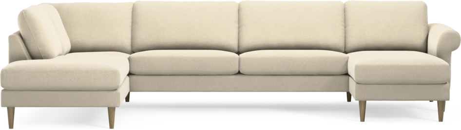 Bridge - 3-sits soffa med divan vänster och schäslong höger - Beige