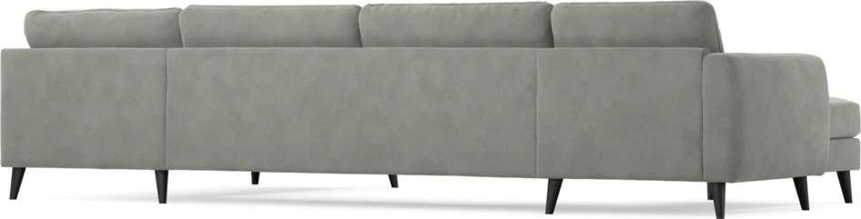 Bridge - 3-sits soffa med schäslong vänster och divan höger - Grå