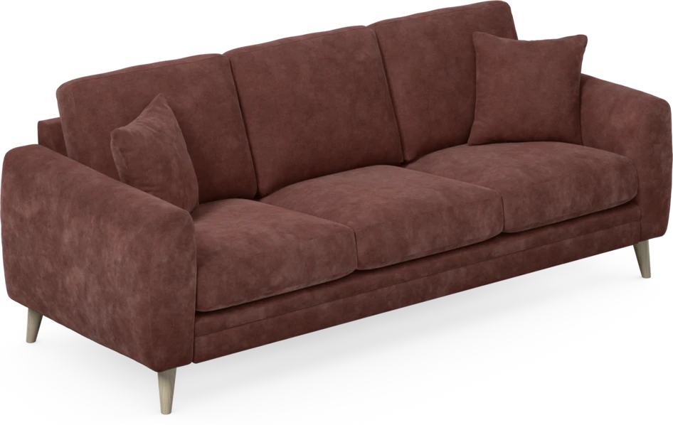 Eden - 3-sits soffa - Röd