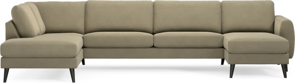 Bridge - 3-sits soffa med divan vänster och schäslong höger - Beige
