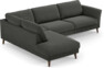 Bridge - 3-sits soffa med divan vänster - Grå