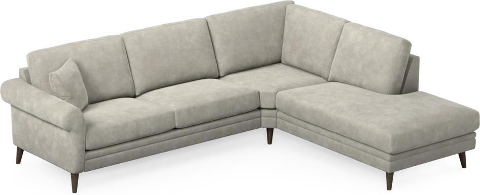 Eden - 2,5-sits soffa med divan - Grå