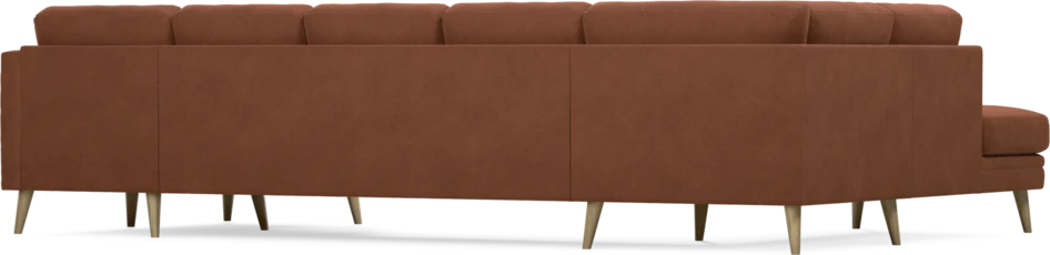 Eden - 3-sits soffa med divan vänster och schäslong höger - Orange