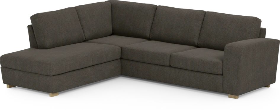 Friday - 2,5-sits soffa med divan vänster - Brun