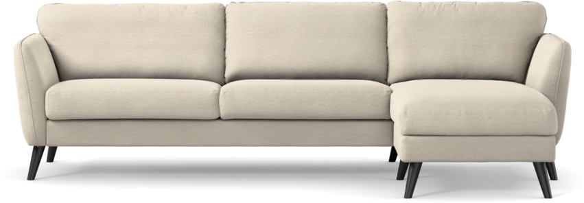 Bridge - 3-sits soffa med schäslong höger - Beige