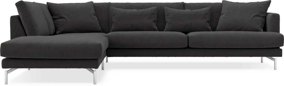 Harper - 3-sits soffa med divan vänster - Grå