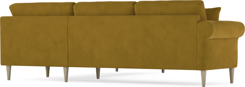 Eden - Hörnsoffa, 2,5+2,5-sits - Gul