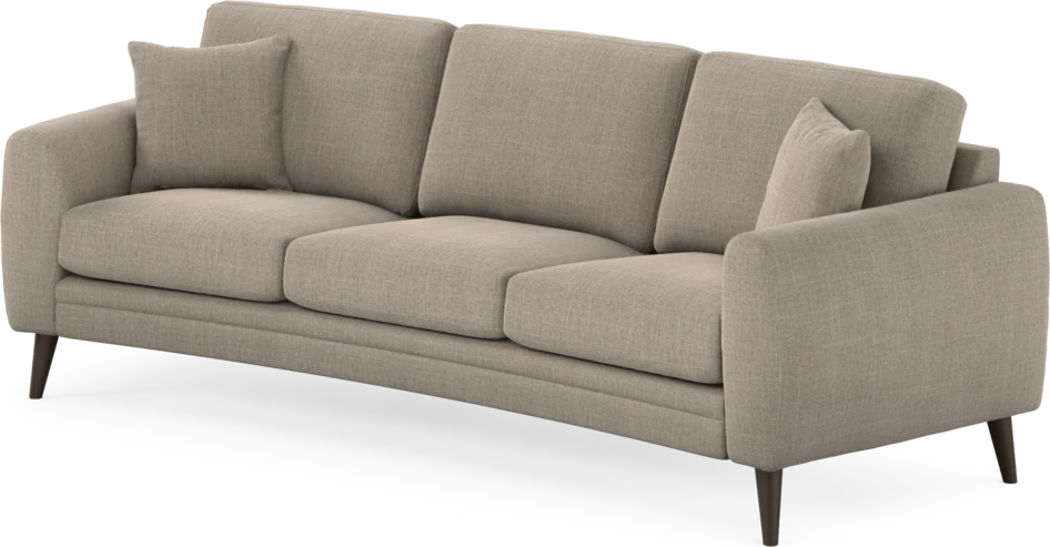 Eden - 3-sits soffa svängd - Beige