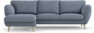 Madison Lux - 2-sits soffa med schäslong vänster - Blå