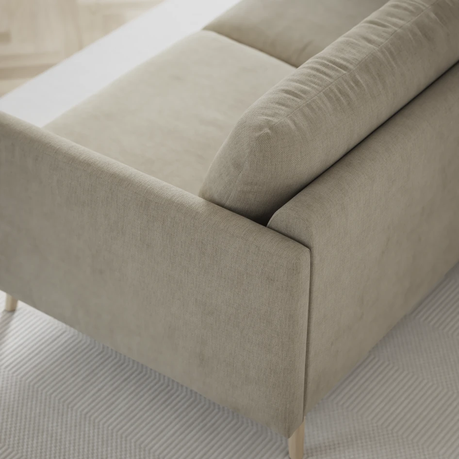 Madison Lux - Hörnsoffa med schäslong höger - Beige