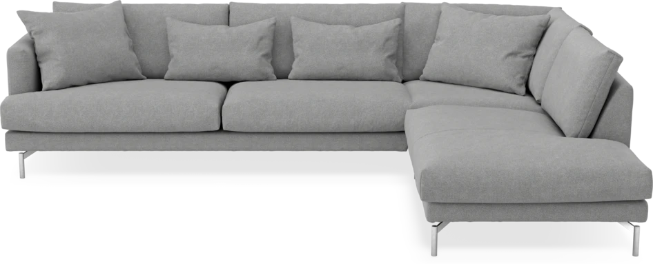 Harper - 3-sits soffa med divan höger - Grå