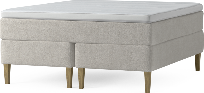 Delux Exclusive - Kontinentalsäng, dubbelsäng med bäddmadrass och sängben