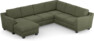 Friday - Hörnsoffa, 3+2-sits med schäslong vänster - Grön